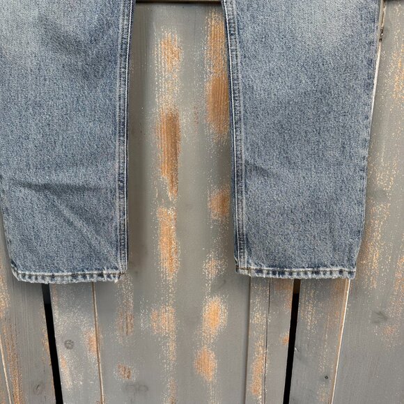 AGOLDE Riley High-Rise Straight Cropped Distressed Jeans Escalate Sz 29 - Picture 6 of 13